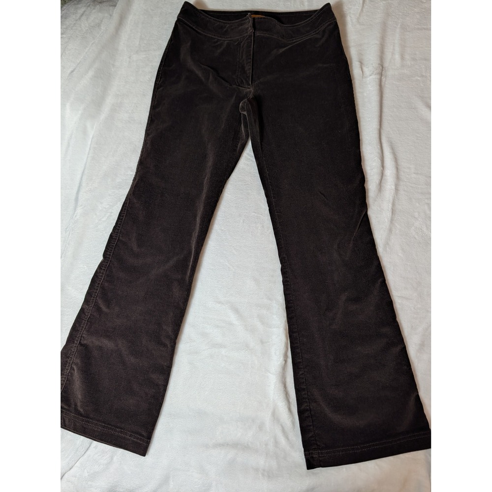 J.Crew Brown Corduroy Pants Womens 6 Bootcut Stretch Cotton Dark Academia Preppy